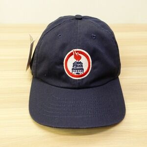 Vintage Snapback Cap Navy Blue Torch Patch Baseball Dad Hat USA Made Classic NEW